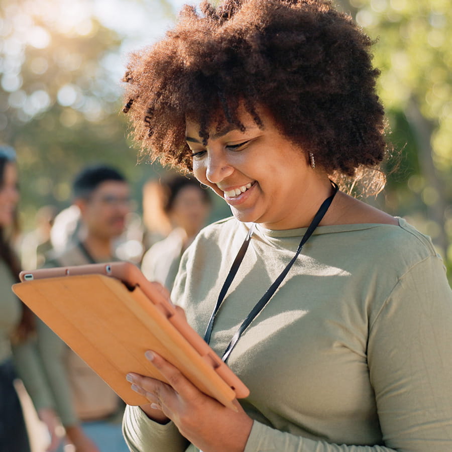 Community Health Worker - Woman with clipboard