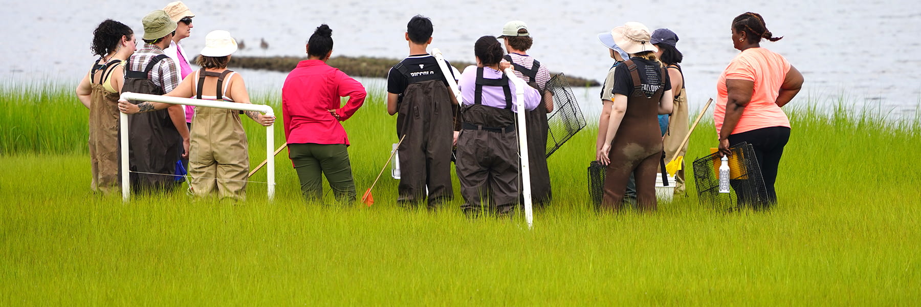 UMass Boston students studying in the summer on Nantucket